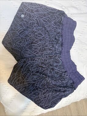 Lululemon Leaf-Print Running Shorts